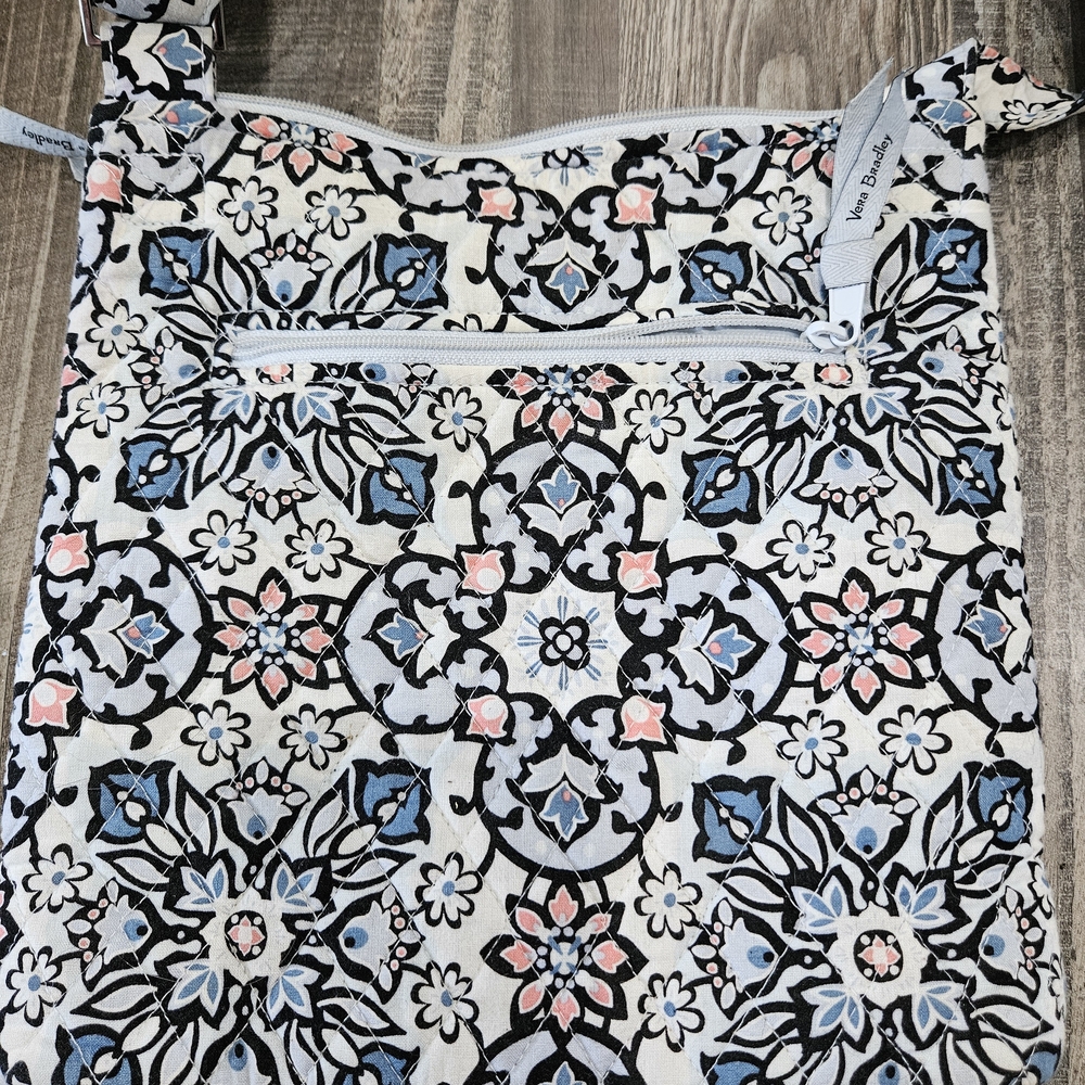 Vera Bradley Floral Patterned Bag - Blue, Pink, Black, White